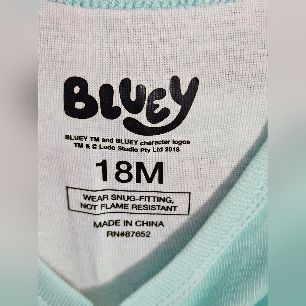 Kids Pajamas - Bluey 2 Sets Size 18mth - Picture 8 of 8